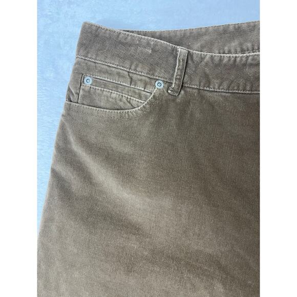 J. Jill Brown Bootcut Stretch Corduroys sz 14 Fall Academia 70s Groovy Flare - Picture 6 of 8